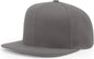 Richardson 510 Acrylic-Wool Blend Flatbill Snapback Cap - Charcoal - Dark Gray / OSFM