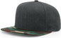 Richardson 510 Acrylic-Wool Blend Flatbill Snapback Cap - Heather Charcoal Green Camo - Heather Dark Gray Green Camo