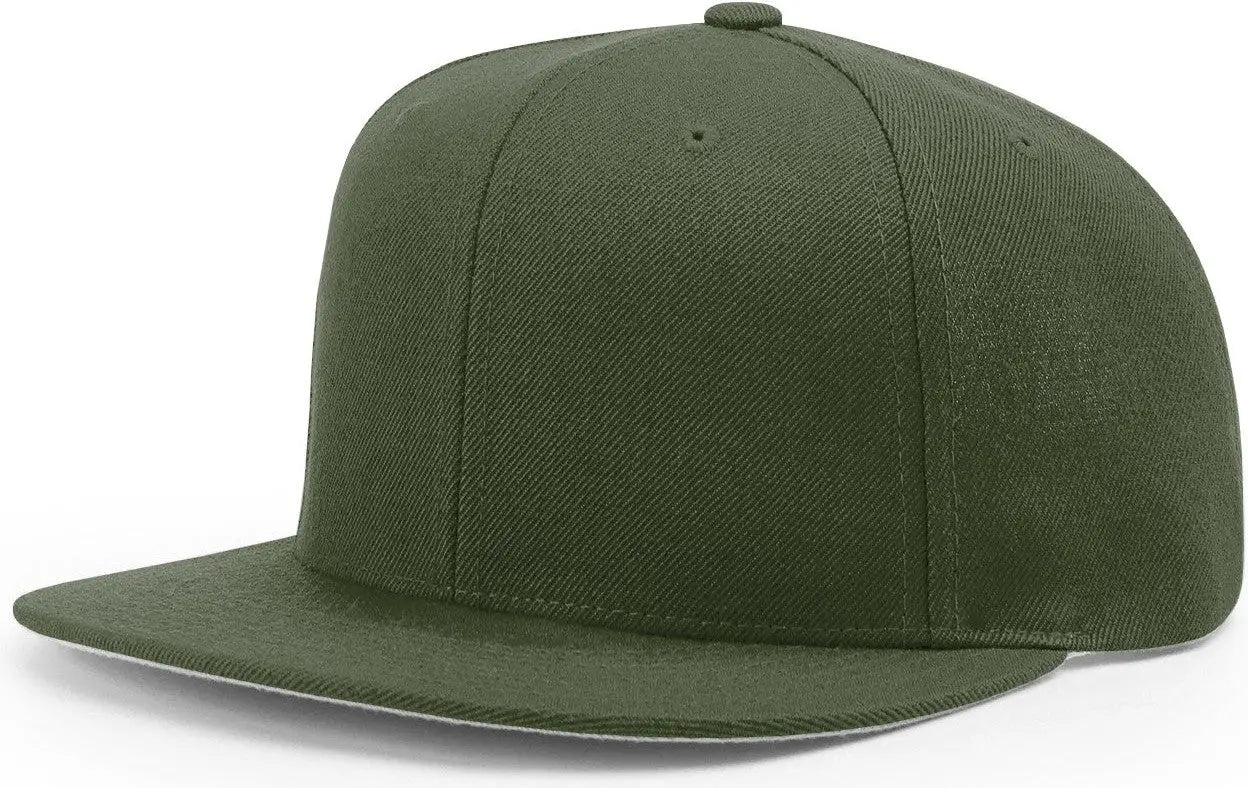 Richardson 510 Acrylic-Wool Blend Flatbill Snapback Cap - Loden - Loden / OSFM