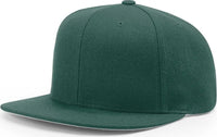 Richardson 510 Wool Flatbill Snapback Caps - Dark Green - Forest / OSFM