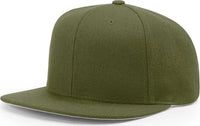 Richardson 510 Wool Flatbill Snapback Caps Loden Dark Gray / OSFM