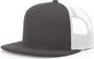 Richardson 511 Acrylic-Wool Blend Flatbill Trucker Cap - Charcoal White - Dark Gray White / OSFM