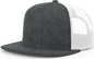 Richardson 511 Acrylic-Wool Blend Flatbill Trucker Cap - Heather Charcoal White - Heather Dark Gray White / OSFM