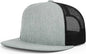 Richardson 511 Acrylic-Wool Blend Flatbill Trucker Cap - Heather Gray Black - Gray Black / OSFM