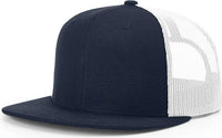 Richardson 511 Acrylic-Wool Blend Flatbill Trucker Cap - Navy White - Navy White / OSFM