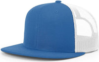 Richardson 511 Acrylic-Wool Blend Flatbill Trucker Cap - Royal White - Royal White / OSFM