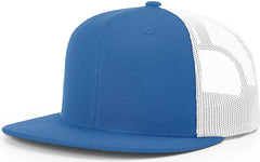 Richardson 511 Acrylic-Wool Blend Flatbill Trucker Cap - Royal White - Royal White / OSFM
