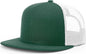 Richardson 511 Wool Blend Flat Bill Trucker Caps Dark Green White Forest White / One Size Fits Most