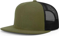 Richardson 511 Wool Blend Flat Bill Trucker Caps - Loden Black - Dark Gray Black / OSFM