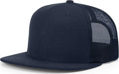 Richardson 511 Wool Blend Flat Bill Trucker Caps Navy Navy / OSFM
