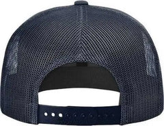 Richardson 511 Wool Blend Flat Bill Trucker Caps Navy Navy / OSFM