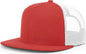 Richardson 511 Wool Blend Flat Bill Trucker Caps - Red Whte - Red Whte / OSFM