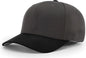 Richardson 585 Acrylic-Wool Blend R-Flex Cap - Charcoal Black - Dark Gray Black / LG-XL