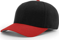 Richardson 585 Wool Blend R-Flex Caps - Black Red - Black Red / SM