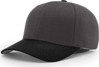 Richardson 585 Wool Blend R-Flex Caps - Charcoal Black - Dark Gray Black / SM