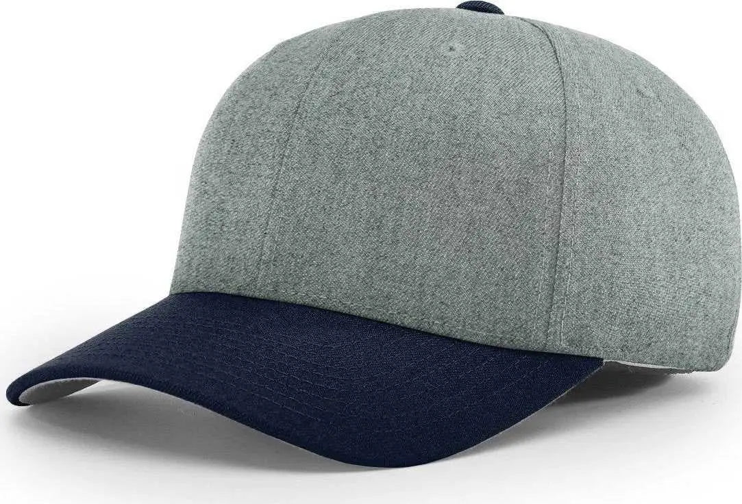 Richardson 585 Wool Blend R Flex Caps Heather Grey Black Gray Black / XS SM