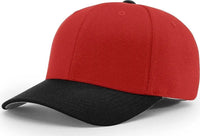 Richardson 585 Wool Blend R Flex Caps Red Black Red Black / SM