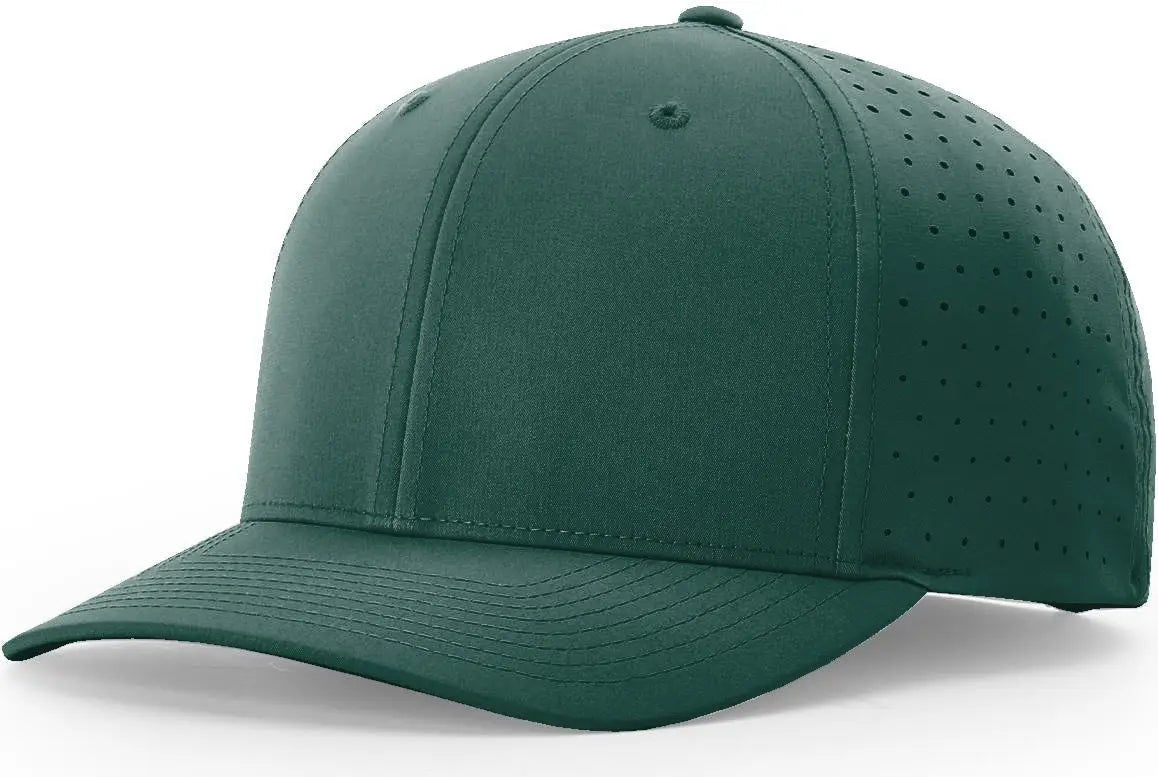 Richardson 632 Laser Perf R-Flex Snapback Cap - Dark Green - Forest / S