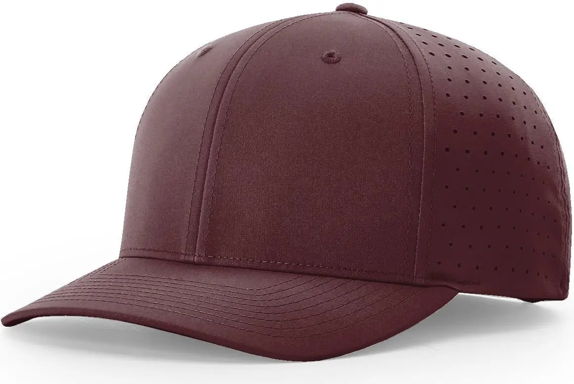 Richardson 632 Laser Perf R-Flex Snapback Cap - Maroon - Maroon / S