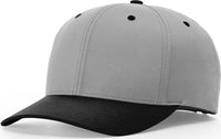 Richardson 634 Lite R-Flex Adjustable Hook and Loop Caps - Grey Black - Gray Black / SM