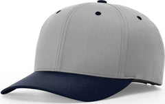 Richardson 634 Lite R-Flex Adjustable Hook and Loop Caps - Grey Navy - Gray Navy / SM