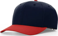 Richardson 634 Lite R-Flex Adjustable Hook and Loop Caps - Navy Red - Navy Red / SM