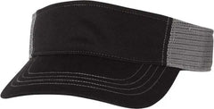 Richardson 712 Trucker Visors - Black Charcoal - Black Dark Gray / OSFM