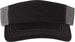 Richardson 712 Trucker Visors - Black Charcoal - Black Dark Gray / OSFM