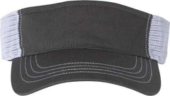 Richardson 712 Trucker Visors - Charcoal White - Dark Gray White / OSFM