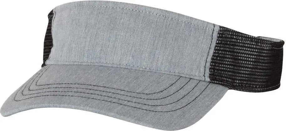 Richardson 712 Trucker Visors - Heather Gray Black - Gray Black / OSFM