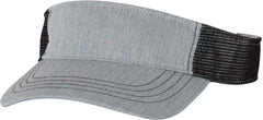 Richardson 712 Trucker Visors - Heather Gray Black - Gray Black / OSFM