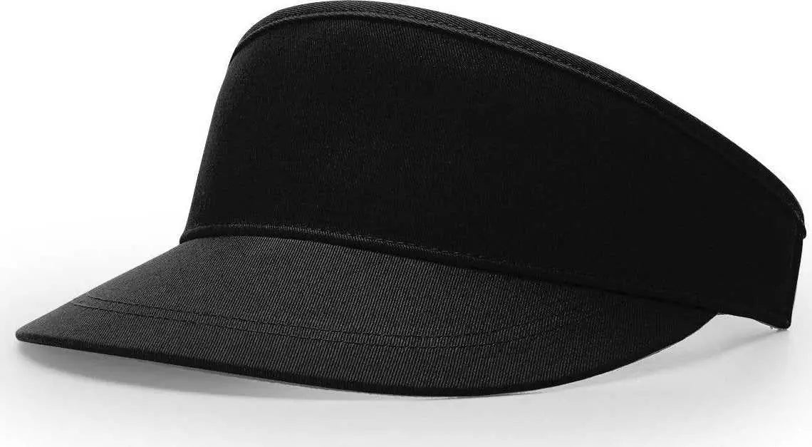 Richardson 715 Classic Golf Visors - Black - Black / OSFM