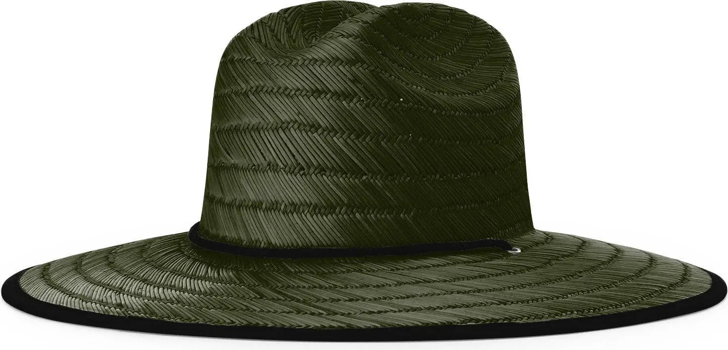 Richardson 828 Lined Waterman - Olive Straw W Camo Underbrim - Olive Straw w Camo Underbrim / OSFM