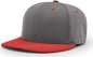 Richardson PTS20 Pulse R Flex Caps Charcoal Red Dark Gray Red / XS SM