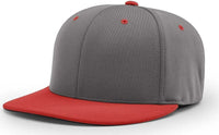 Richardson PTS20 Pulse R Flex Caps Charcoal Red Dark Gray Red / XS SM