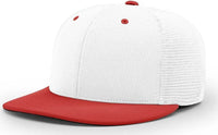 Richardson PTS20M Pulse/Mesh Back Caps White Red White Red / XS SM