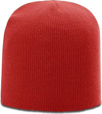 Richardson R15 Solid Knit Beanies - Red - Red / OSFM