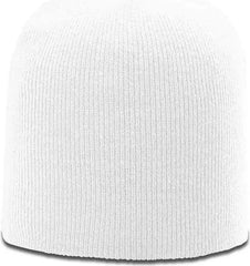 Richardson R15 Solid Knit Beanies - White - White / OSFM