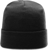 Richardson R18 Solid Beanies with Cuff Black Black / OSFM