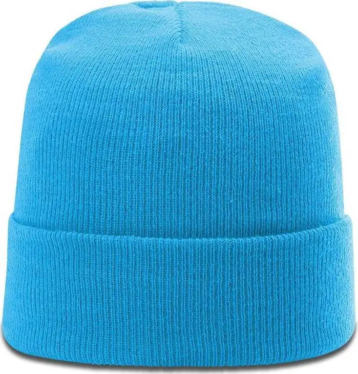 Richardson R18 Solid Beanies with Cuff Neon Blue Blue / OSFM
