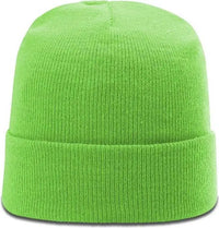 Richardson R18 Solid Beanies with Cuff Neon Green Green / OSFM