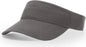 Richardson R45 Garment Washed Visor - Charcoal - Dark Gray / OSFM