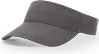 Richardson R45 Garment Washed Visor - Charcoal - Dark Gray / OSFM