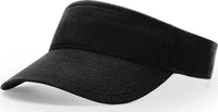 Richardson R45 Garment Washed Visors - Black - Black / OSFM