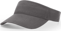 Richardson R45 Garment Washed Visors - Charcoal - Dark Gray / OSFM