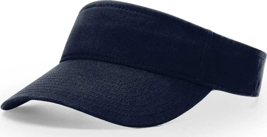Richardson R45 Garment Washed Visors - Navy - Navy / OSFM