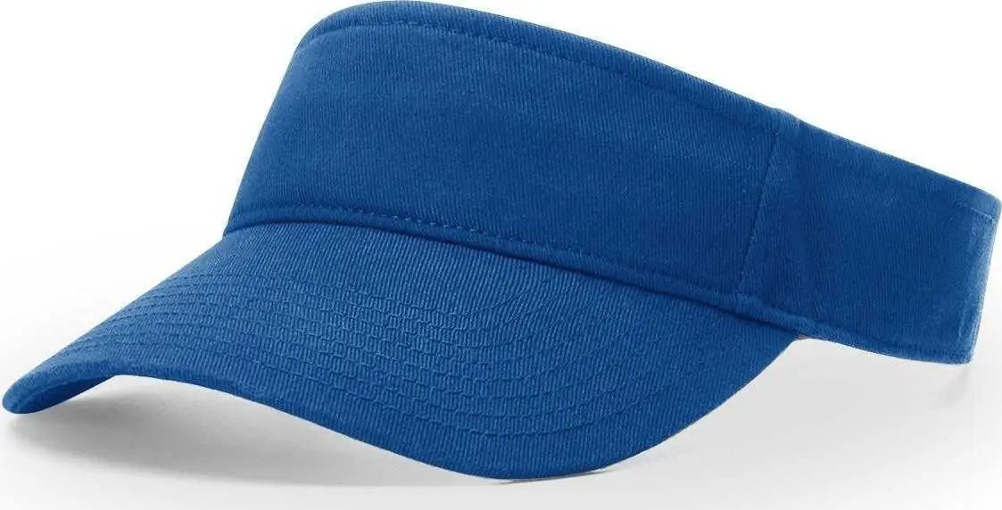 Richardson R45 Garment Washed Visors - Royal - Royal / OSFM