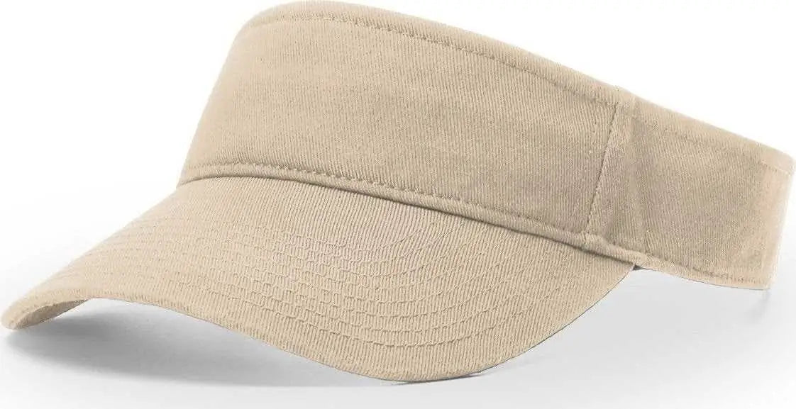 Richardson R45 Garment Washed Visors - Stone - Ivory / OSFM