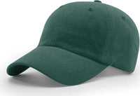 Richardson R55 Garment Washed Twill Caps - Dark Green - Forest / OSFM
