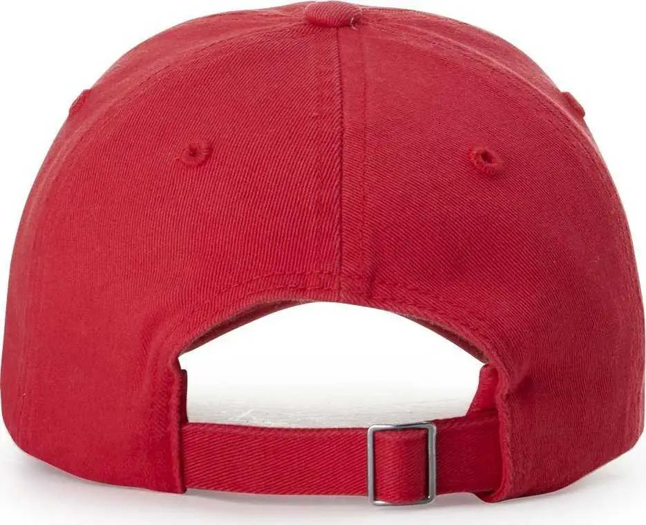 Richardson R55 Garment Washed Twill Caps - Red - Red / OSFM